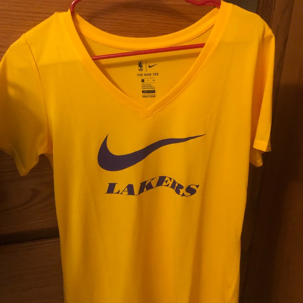 Lakers shirt.